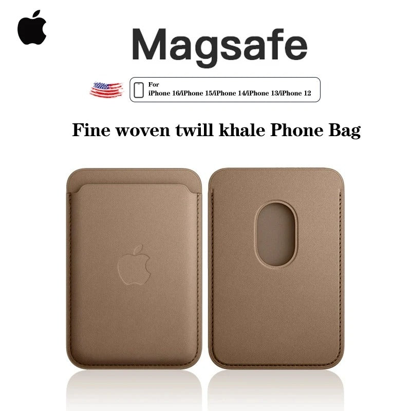 Carteira-Capa de Couro Finewoven Oficial com MagSafe para iPhone: Elegância e Funcionalidade em Um Só Acessório